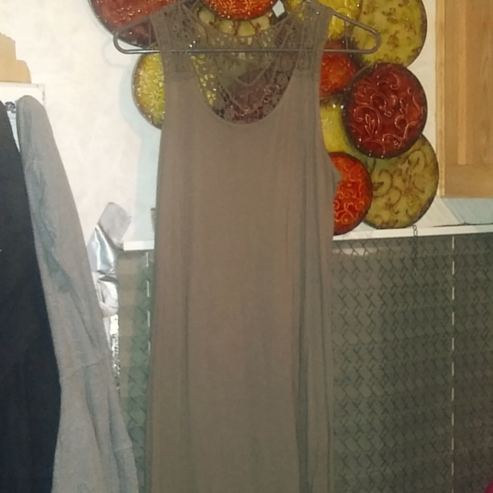 Michael stars laced back sundress sz med